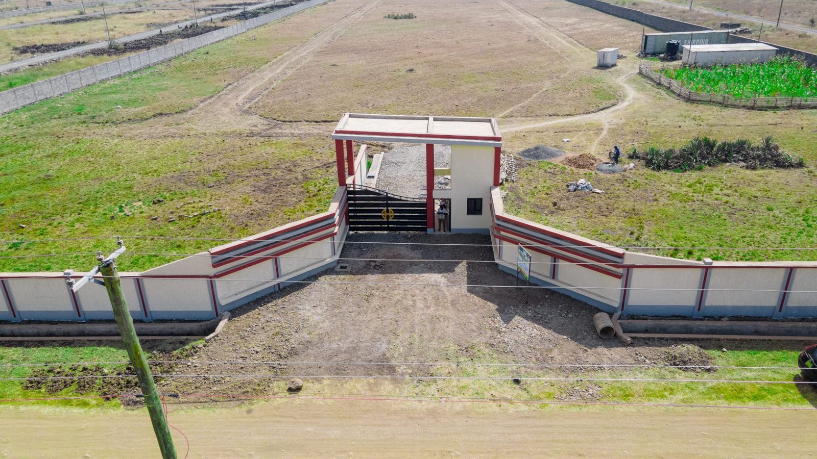 Grand Gated Entrance from Above